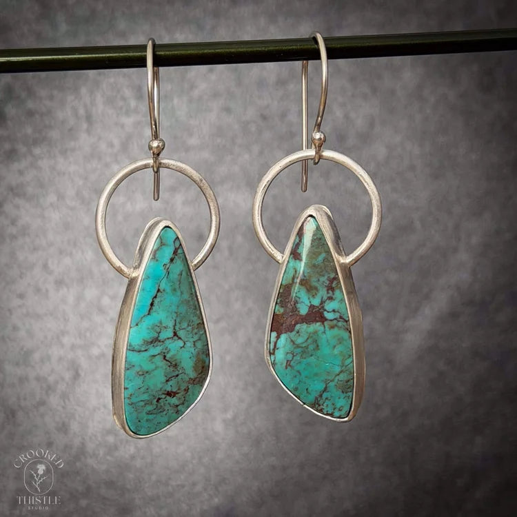 Crooked Thistle Vintage Turquoise Earrings