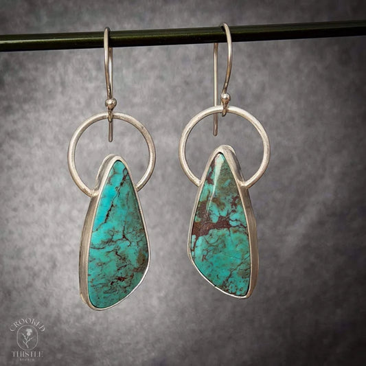 Crooked Thistle Vintage Turquoise Earrings