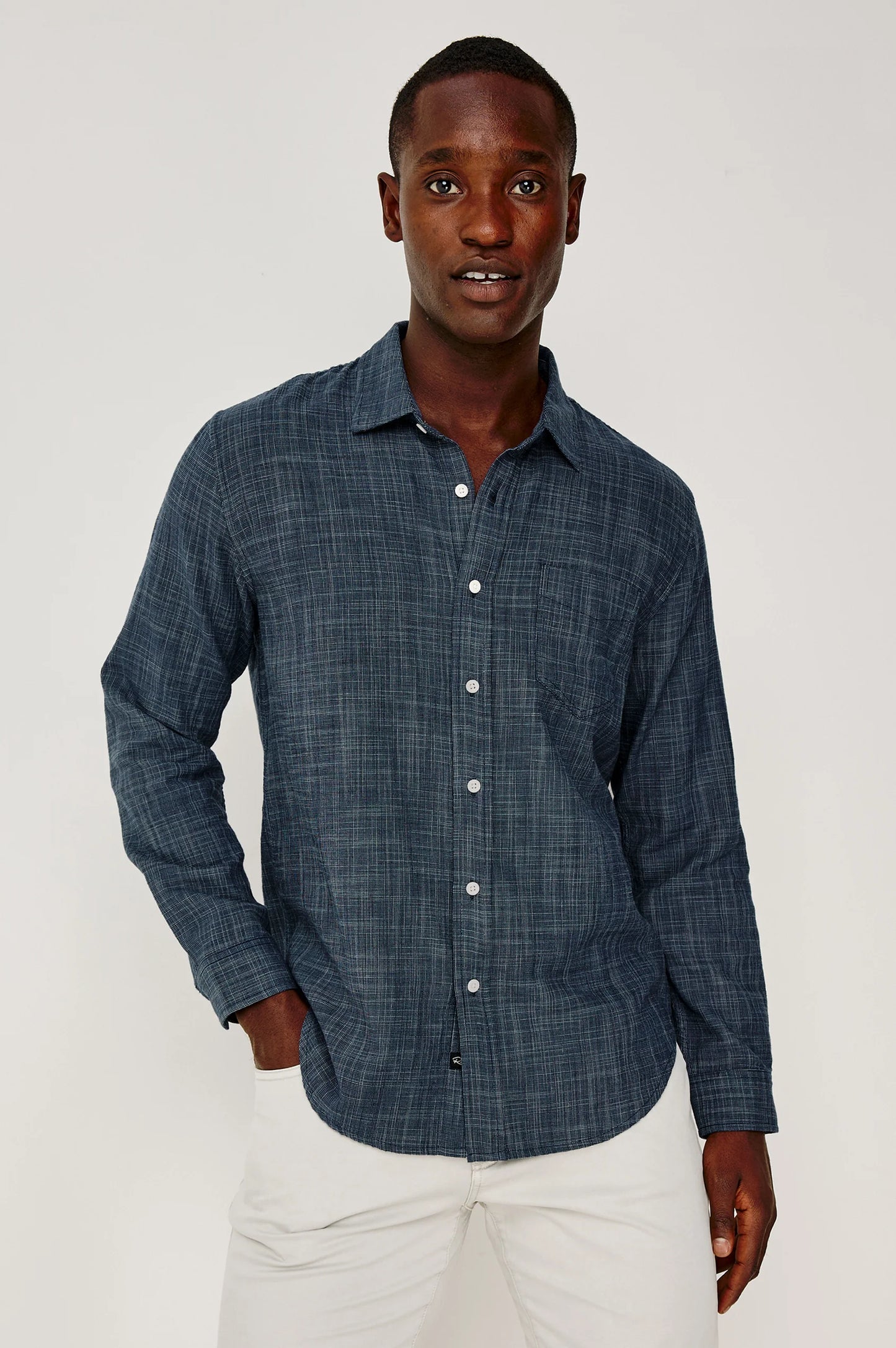 Rails Wyatt Shirt in Navy Etch