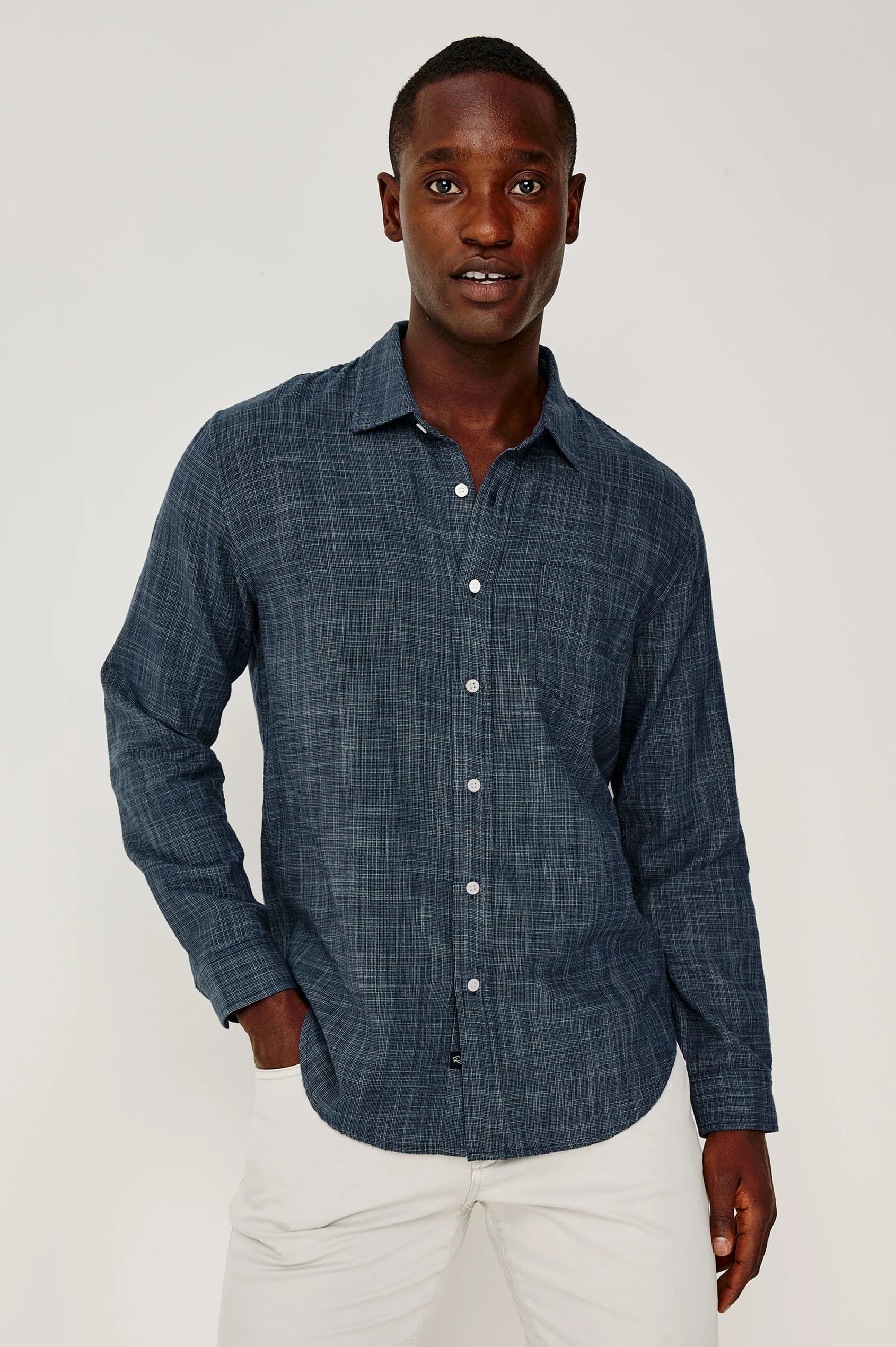 Rails Wyatt Shirt in Navy Etch
