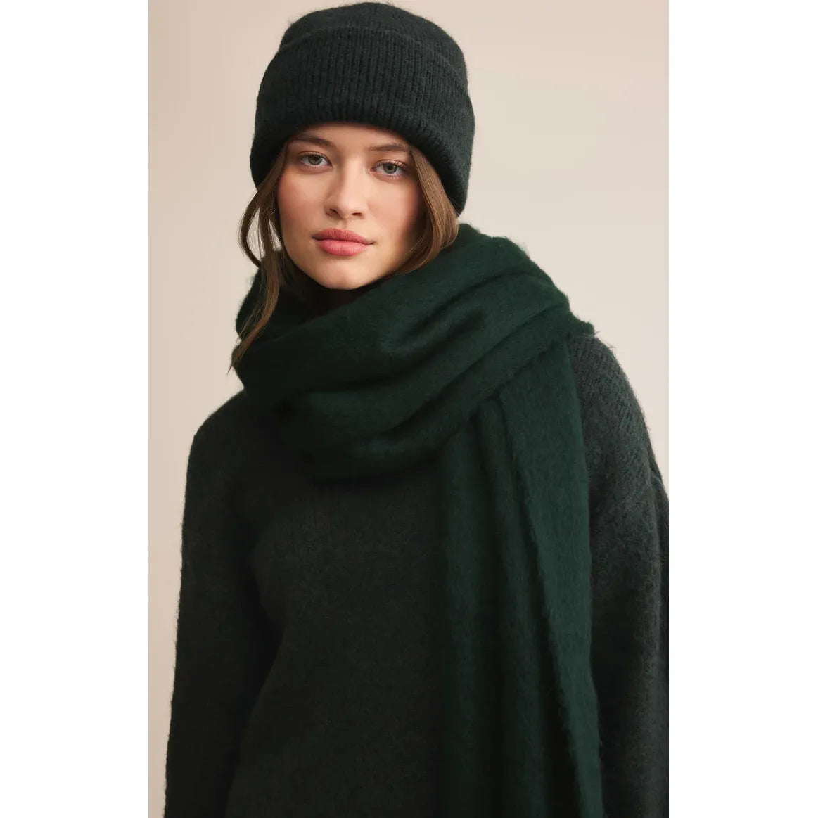 Z Supply Glacier Beanie in Green