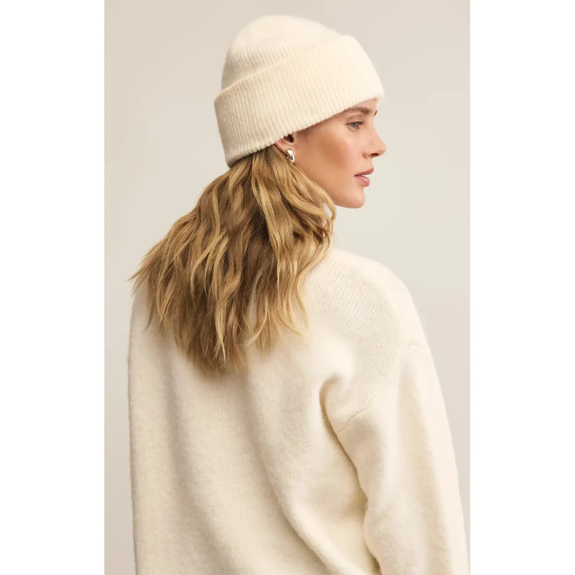 Z Supply Glacier Beanie in Warm White
