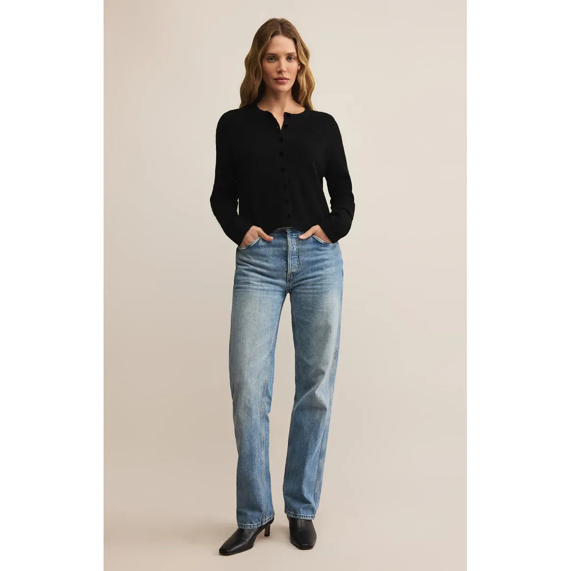 Z Supply Medina Cozy Cardigan in Black