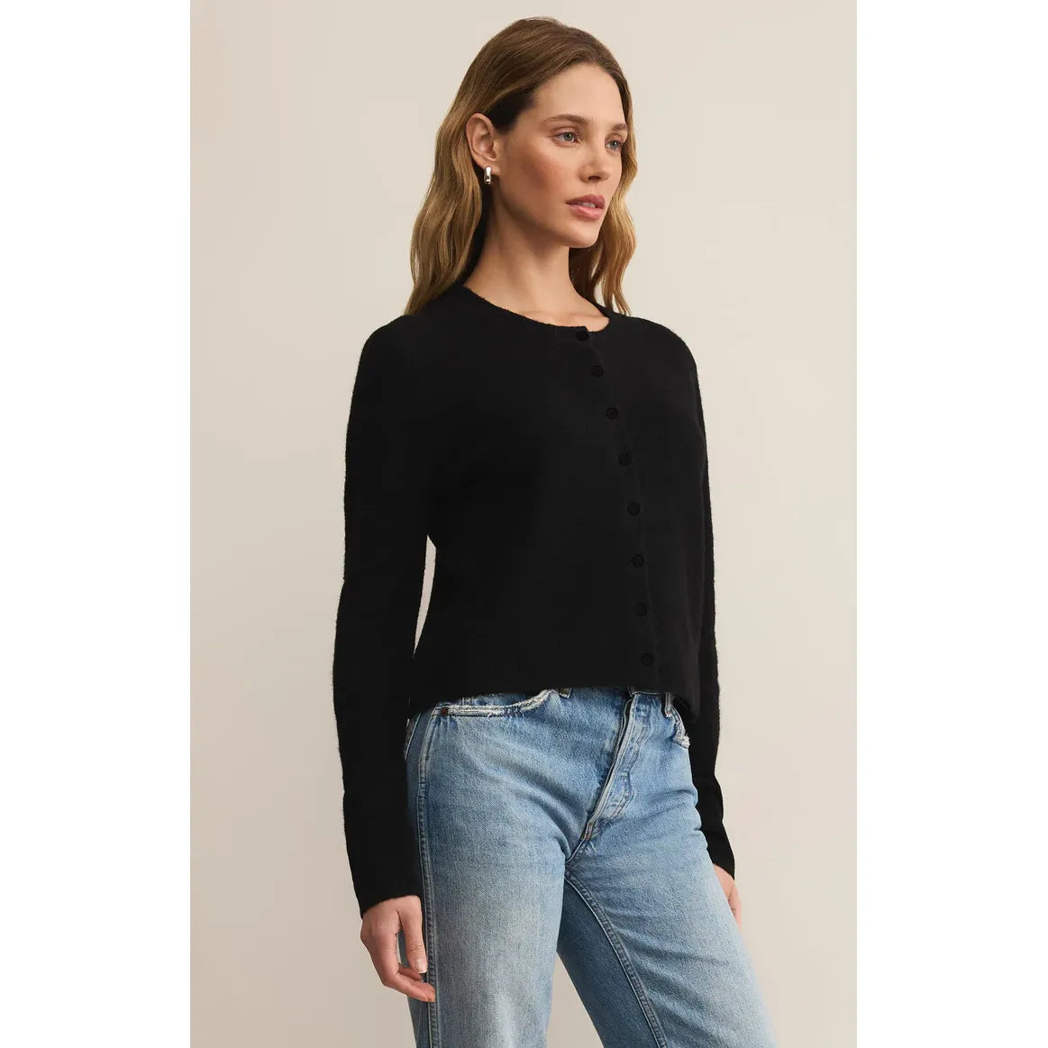 Z Supply Medina Cozy Cardigan in Black