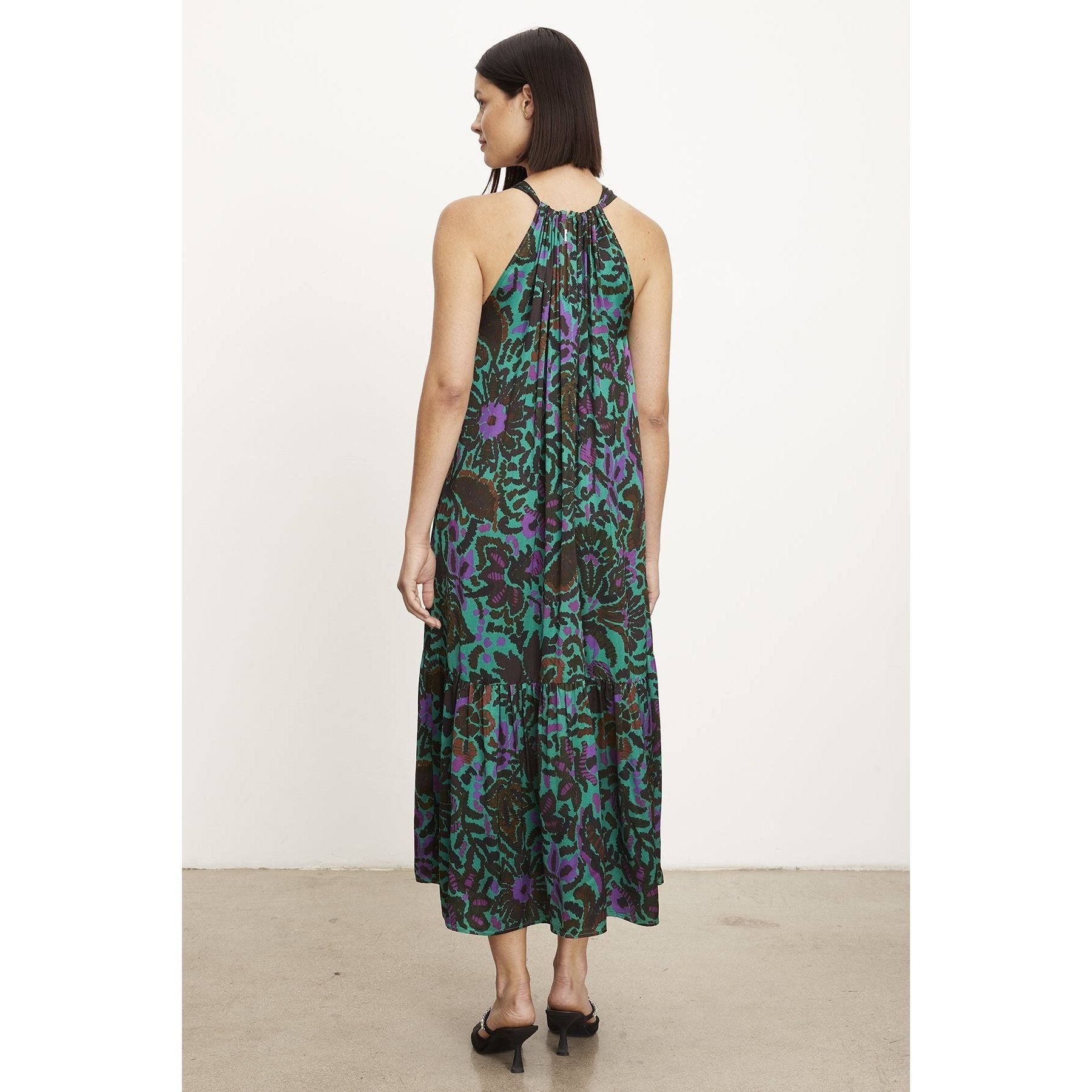 Velvet Kareese Printed Satin Dress