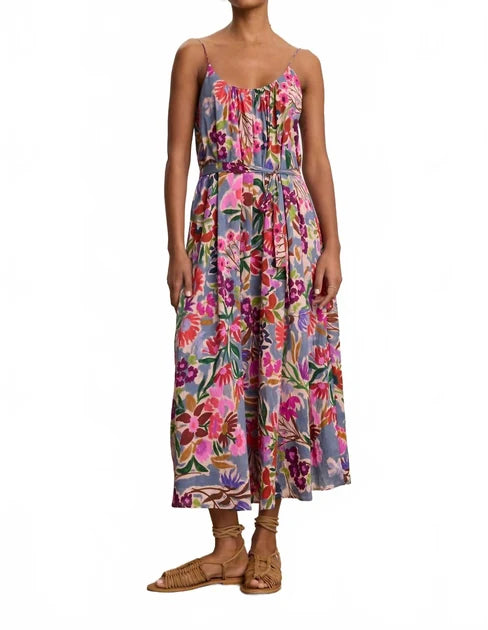 Consignment062 Velvet by Graham & Spencer Printed Voile Alexa Dress in Tahiti