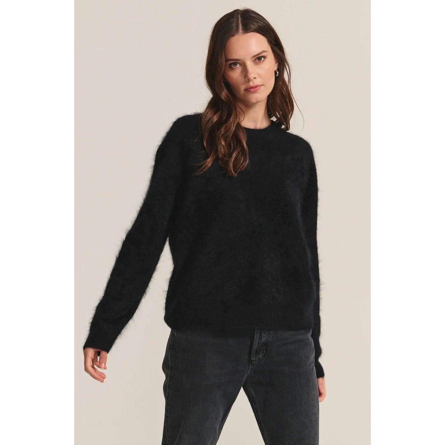 Velvet by Graham & Spencer Jacqueline Cashmere Sweater in Black