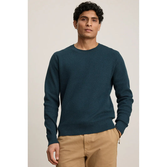 Velvetmen Fenn Sweater in Spruce