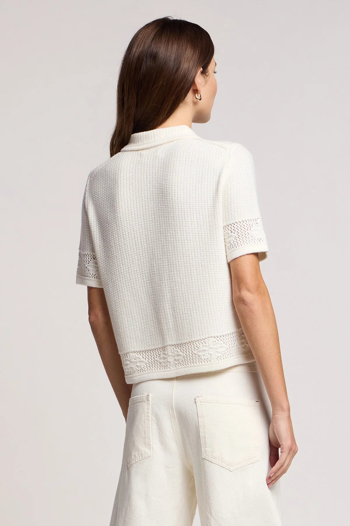 Velvet by Graham & Spencer Rosemond Cardigan in Milk