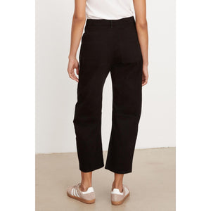 Velvet by Graham and Spencer Brylie Sanded Twill Utility Pant in Vintage Black