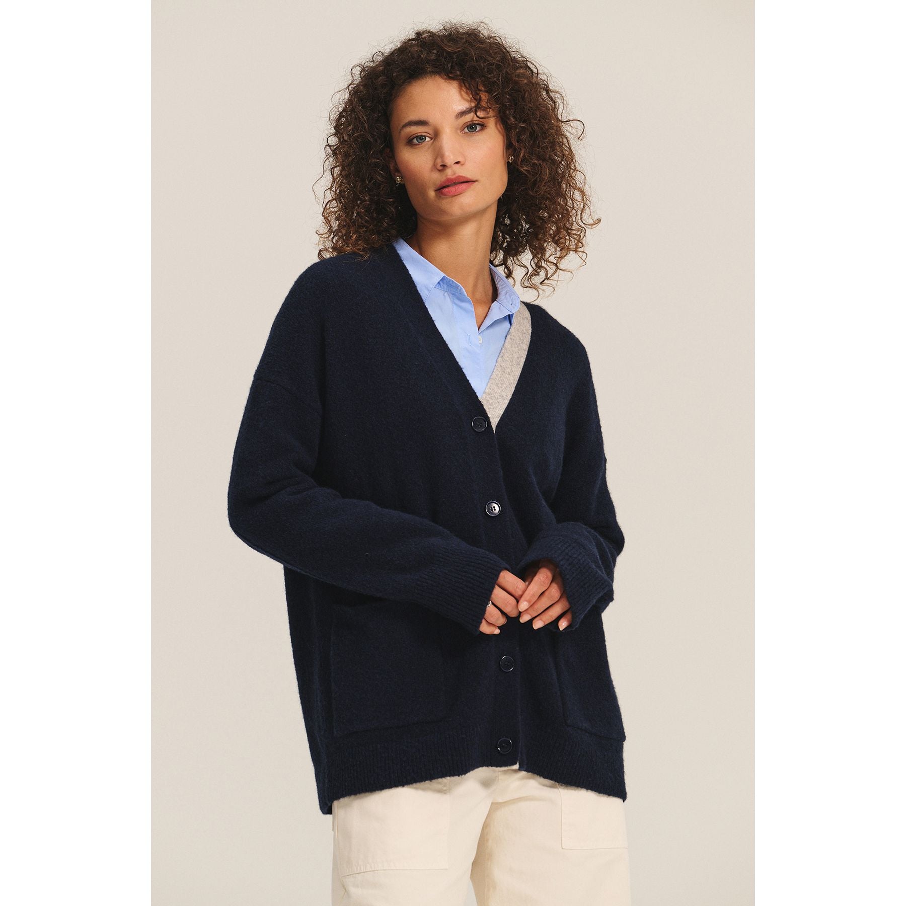 Velvet by Graham & Spencer Cameron Sweater in Navy