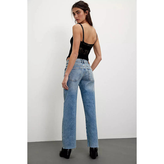 Free People We The Free Risk Taker Mid-Rise Jeans