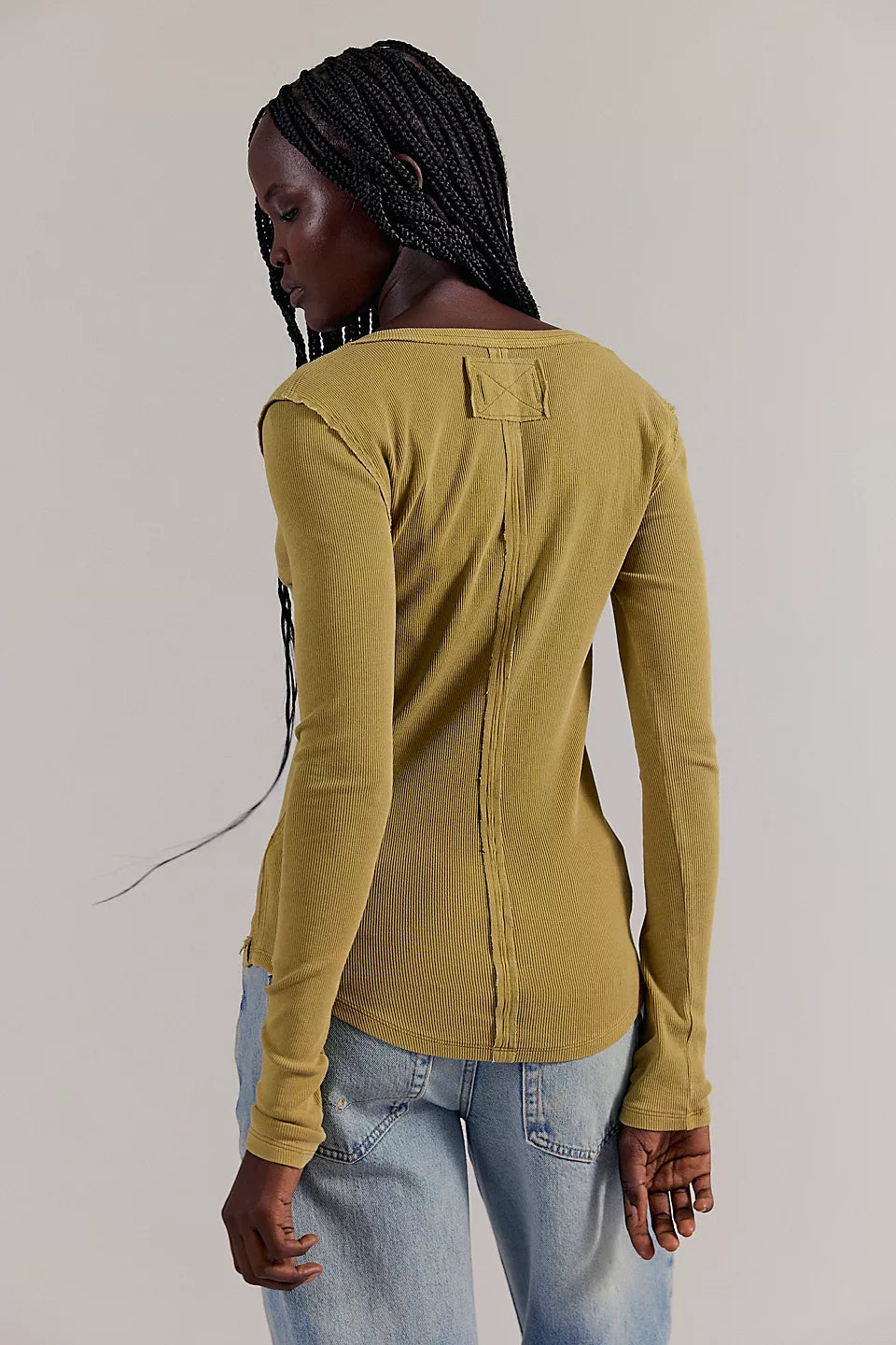 Free People Jamie Henley Top in Dried Tobacco