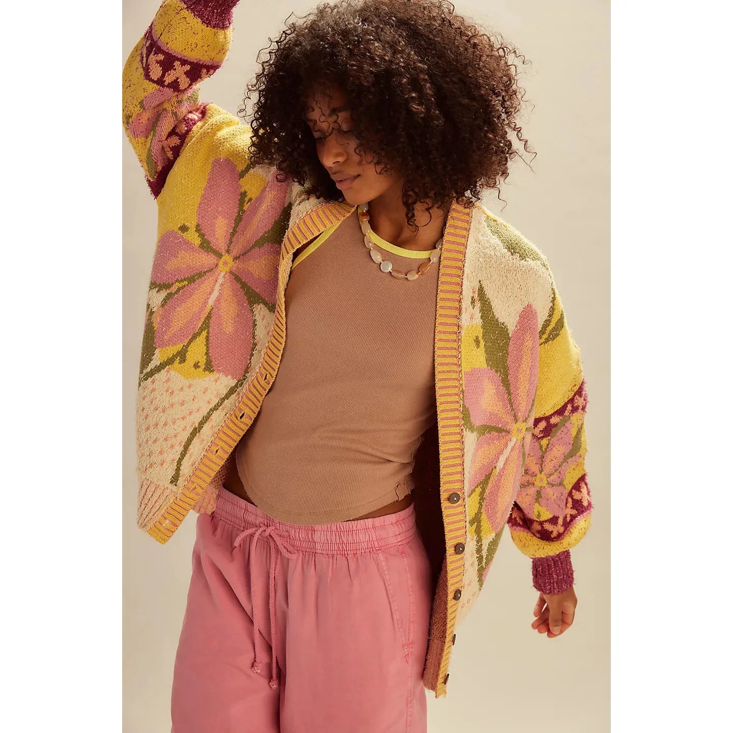 Free People Bali Tropical Garden Sweater