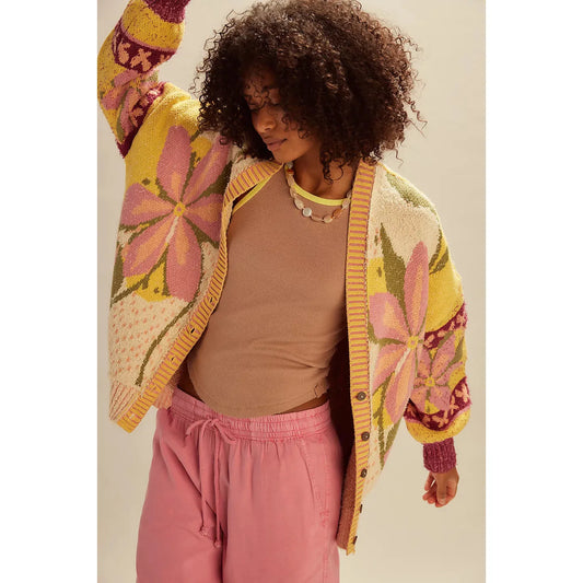 Free People Bali Tropical Garden Sweater