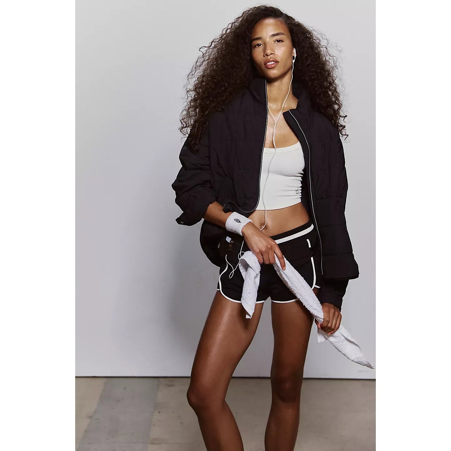 Free People Pippa Packable Puffer Jacket in Black