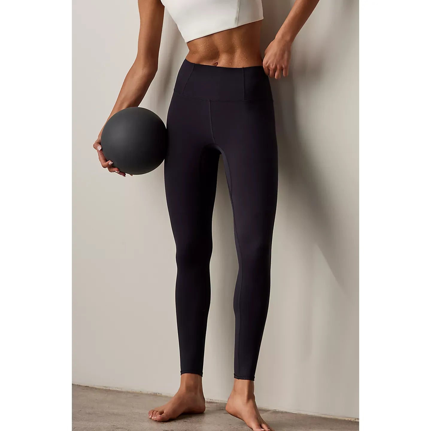 Free People Never Better 7/8 Length Leggings in Black