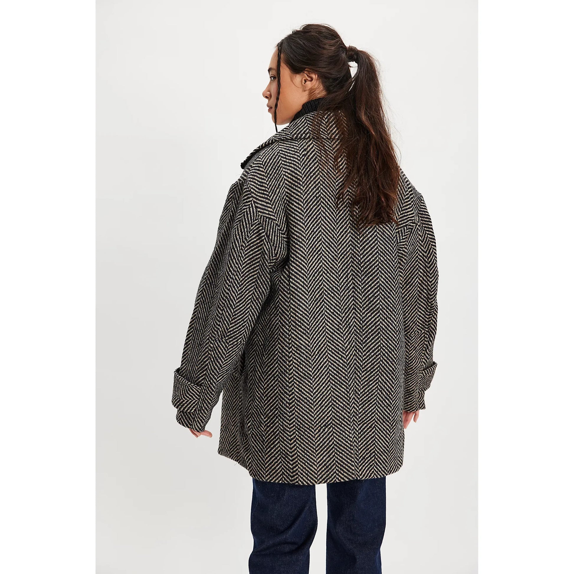 Free People Ari Wool Peacoat