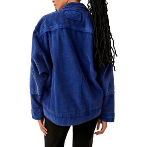 Free People Full Moon Cord Top in Limonges