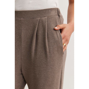 Velvet Eliya Triblend Knit Straight Leg Pant in Mocha