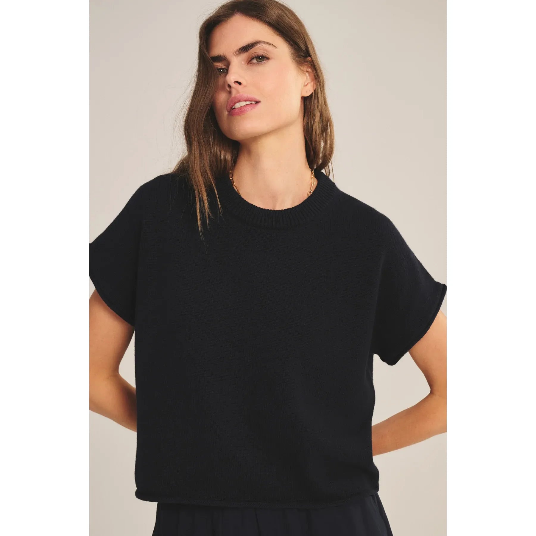 Velvet by Graham & Spencer Keeny Sweater in Navy