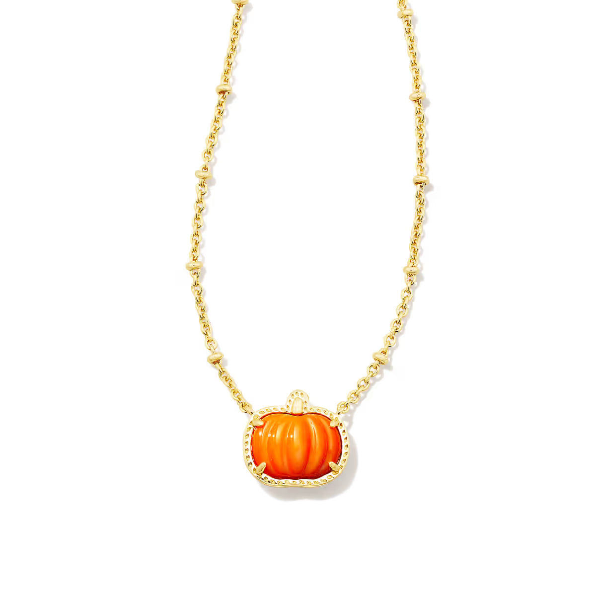 Kendra Scott Pumpkin Gold Short Necklace