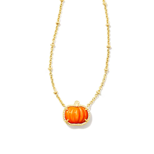 Kendra Scott Pumpkin Gold Short Necklace