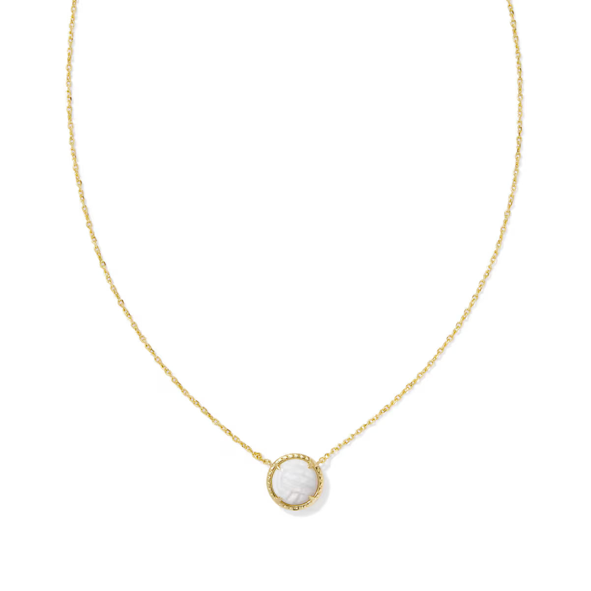 Kendra Scott Volleyball Gold Short Pendant Necklace