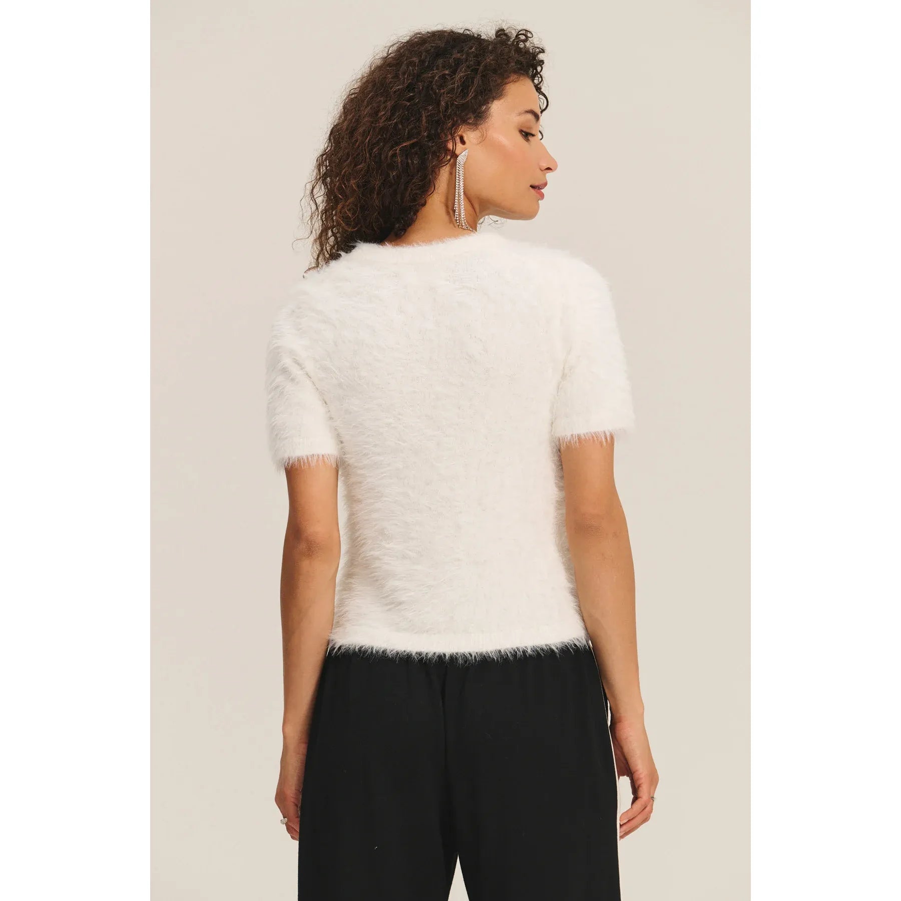 Velvet by Graham & Spencer Kit Sweater in Milk