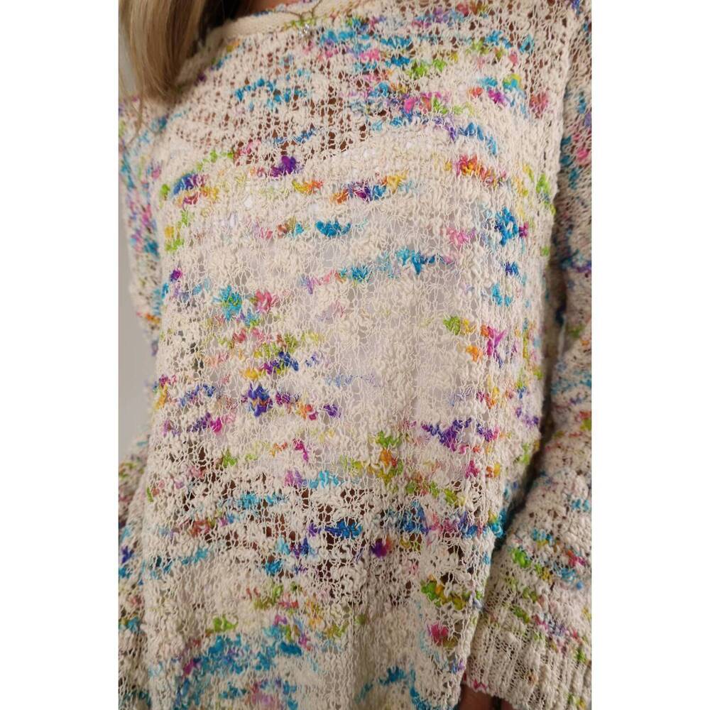 Free People Harlyn Pullover in Ivory Combo