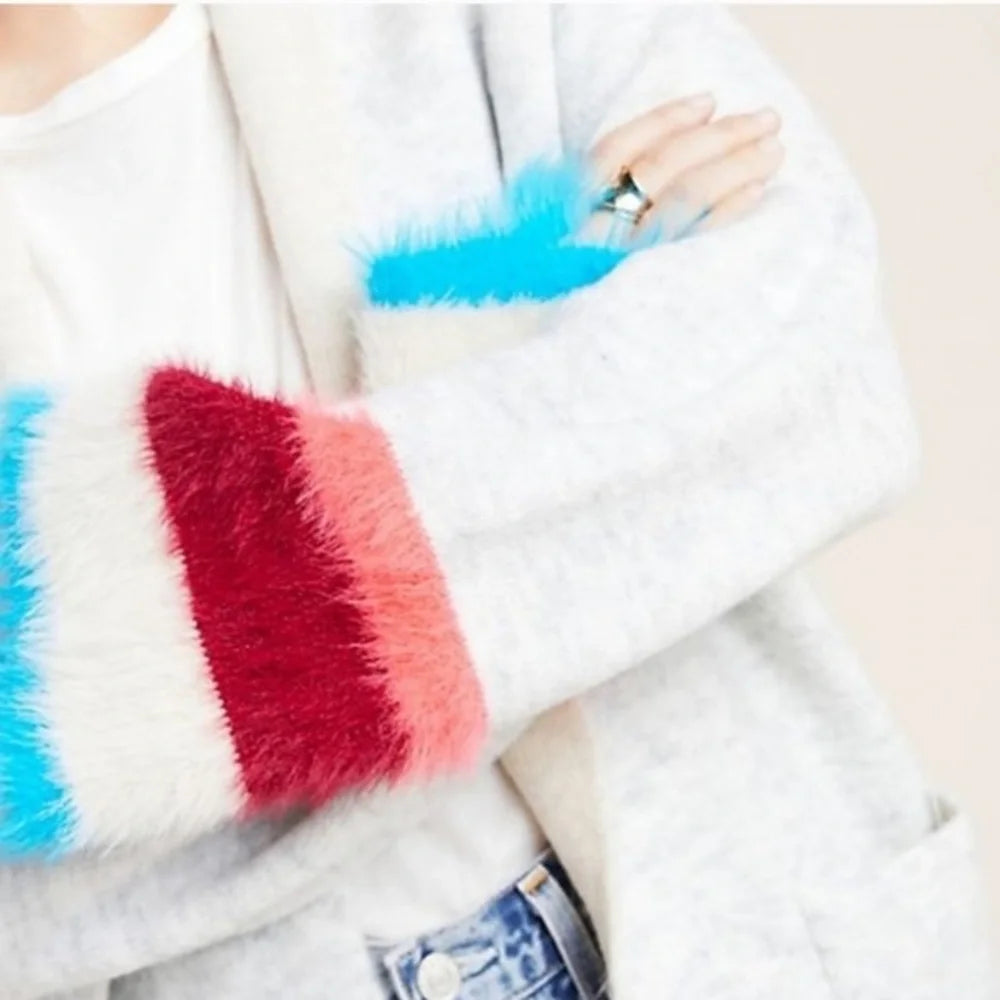 Anthropologie Elelynn Flore Colorblock Cardigan Maude Vivante