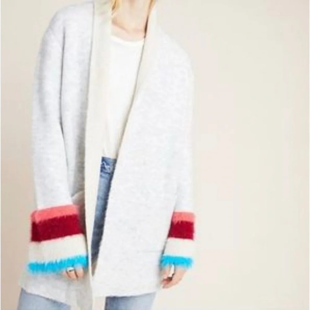 Anthropologie Elelynn Flore Colorblock Cardigan Maude Vivante