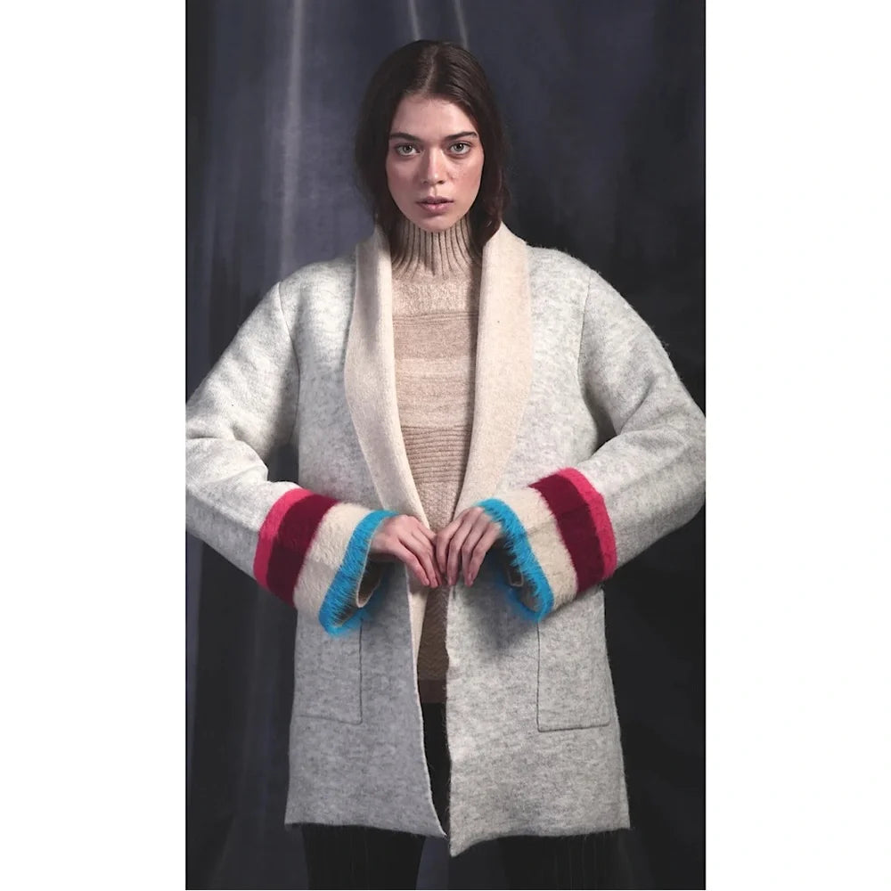 Anthropologie Elelynn Flore Colorblock Cardigan Maude Vivante