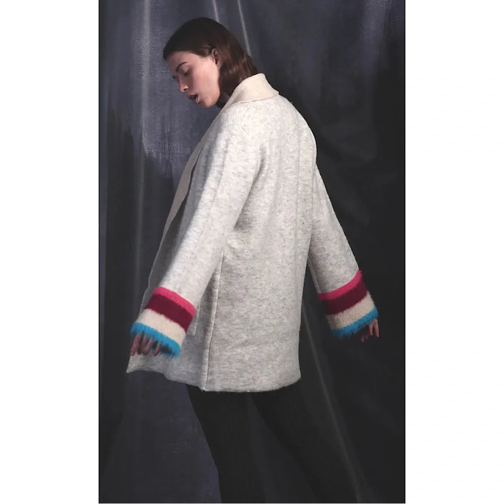 Anthropologie Elelynn Flore Colorblock Cardigan Maude Vivante