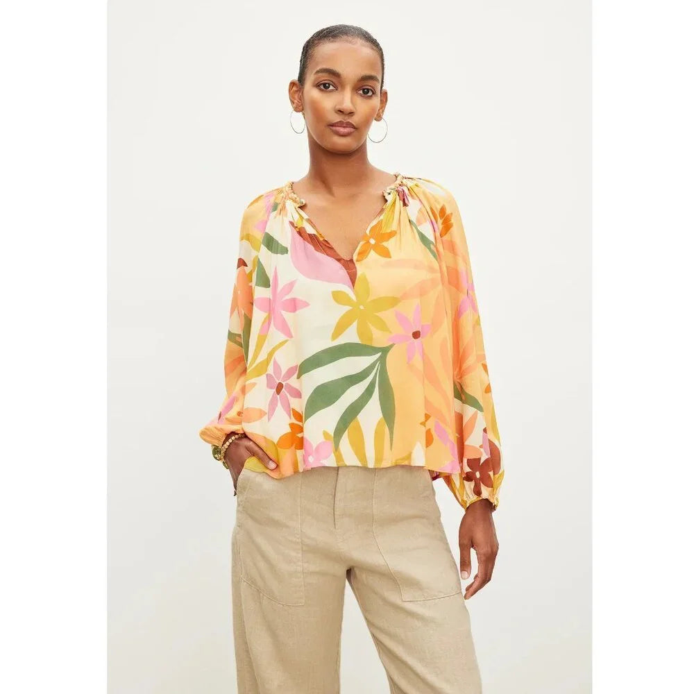 Velvet by Graham & Spencer Dion Printed Boho Top