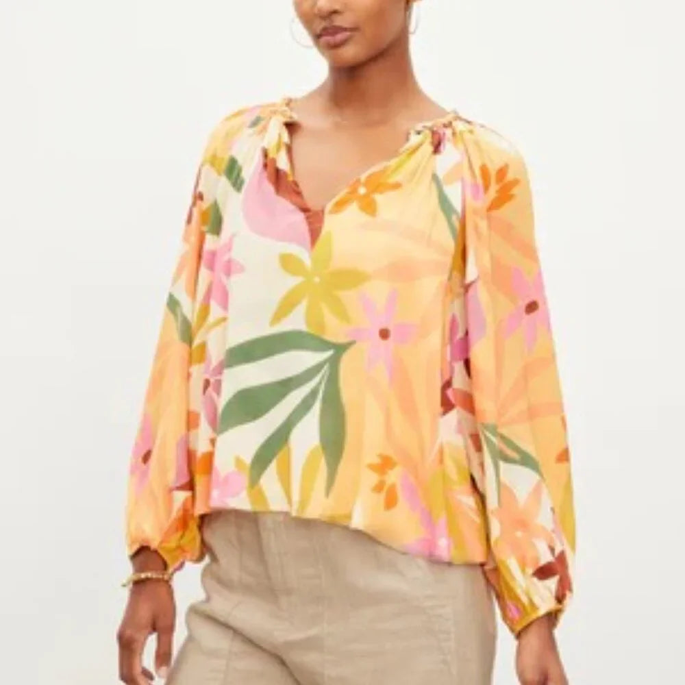 Velvet by Graham & Spencer Dion Printed Boho Top