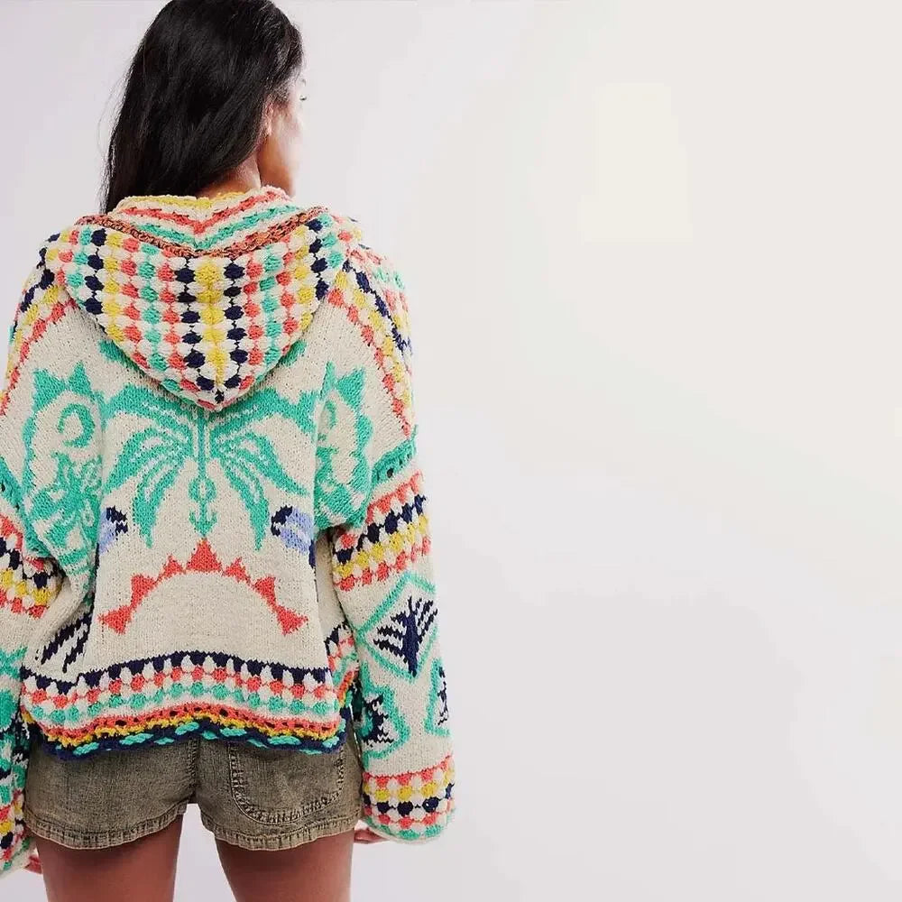 Free People Baja Baby Cardi Slouchy Knit Cardigan