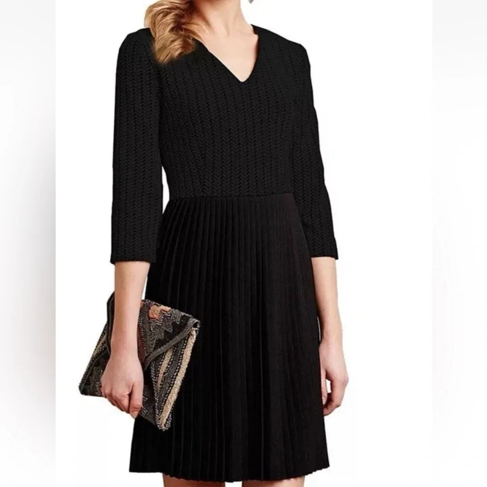 Ganni by Anthropologie Fulton Pleated Dress