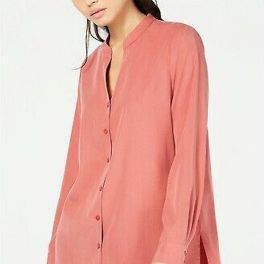 Eileen Fisher Sandwashed Tencel Blouse