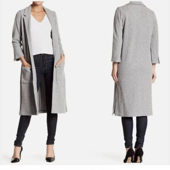 360 Sweater Adaline Wool Blend Coat in Gray