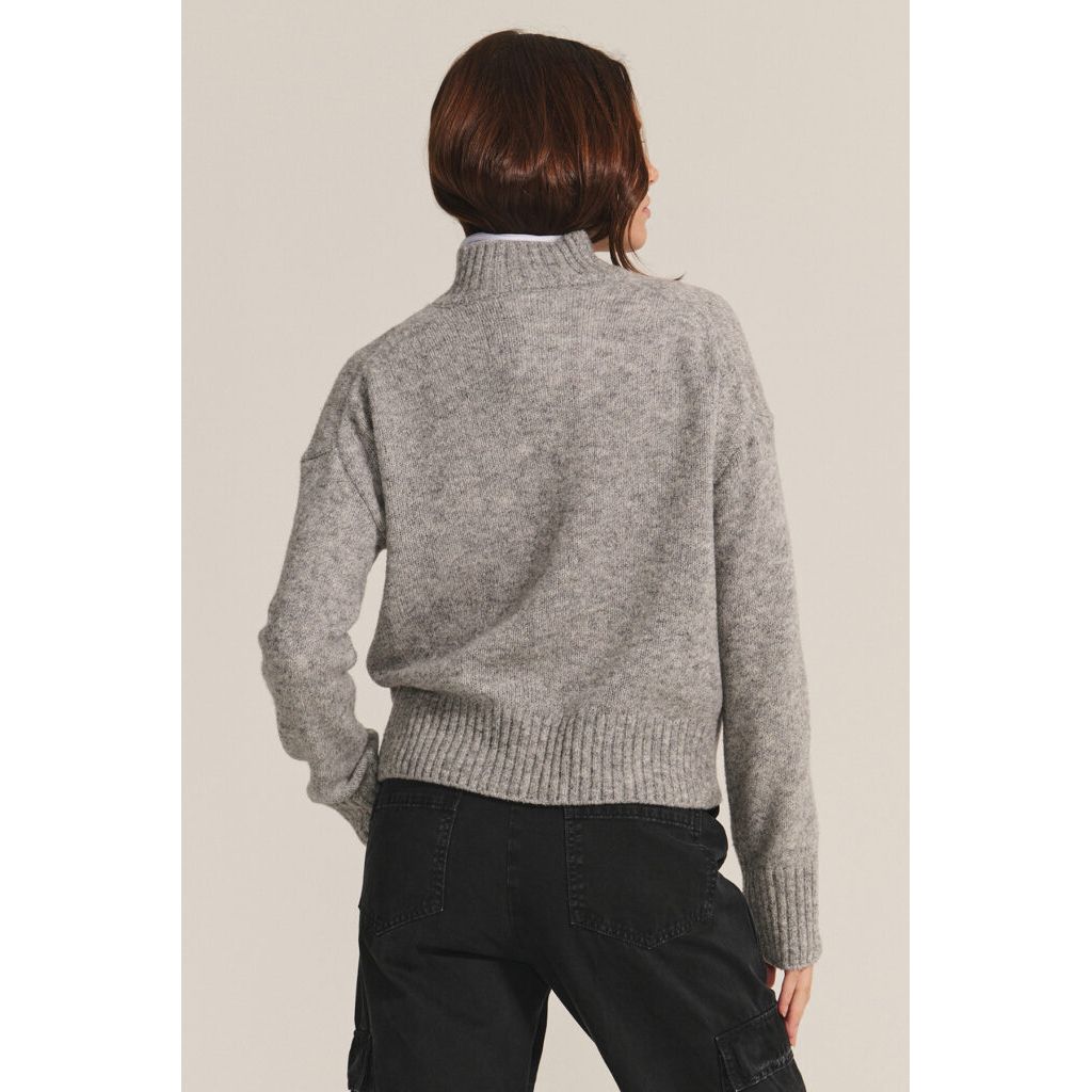Velvet by Graham & Spencer Brielle Sweater in Heather Grey