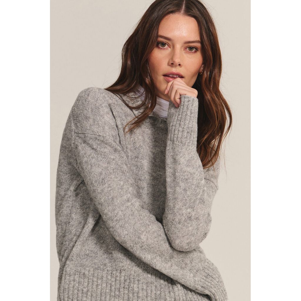Velvet by Graham & Spencer Brielle Sweater in Heather Grey