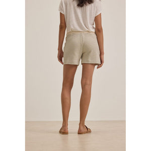 Velvet by Graham and Spencer Ketti French Terry Short in Natural/Charcoal