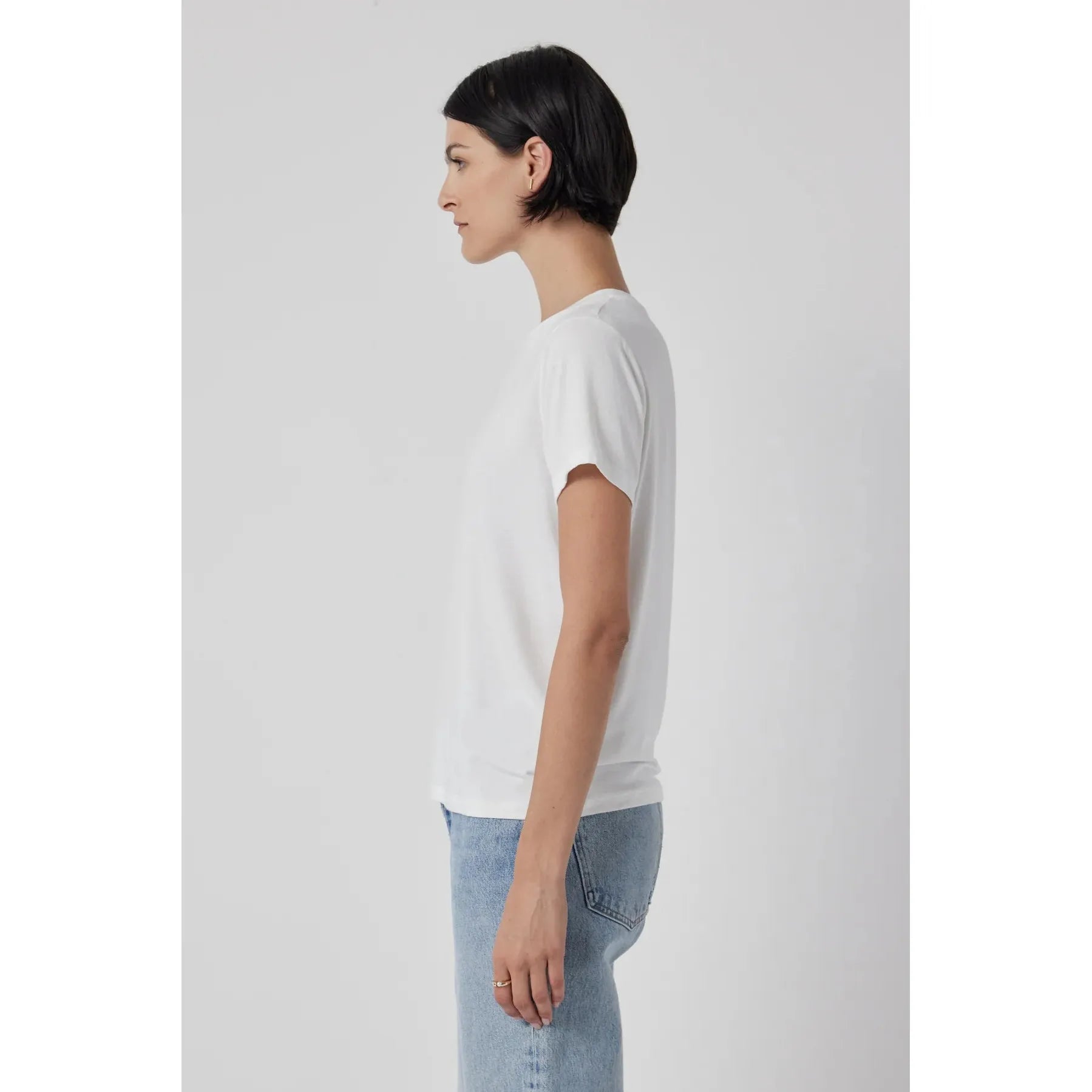 Velvet by Jenny Graham Solana Modal Jersey Short Sleeve Tee in White