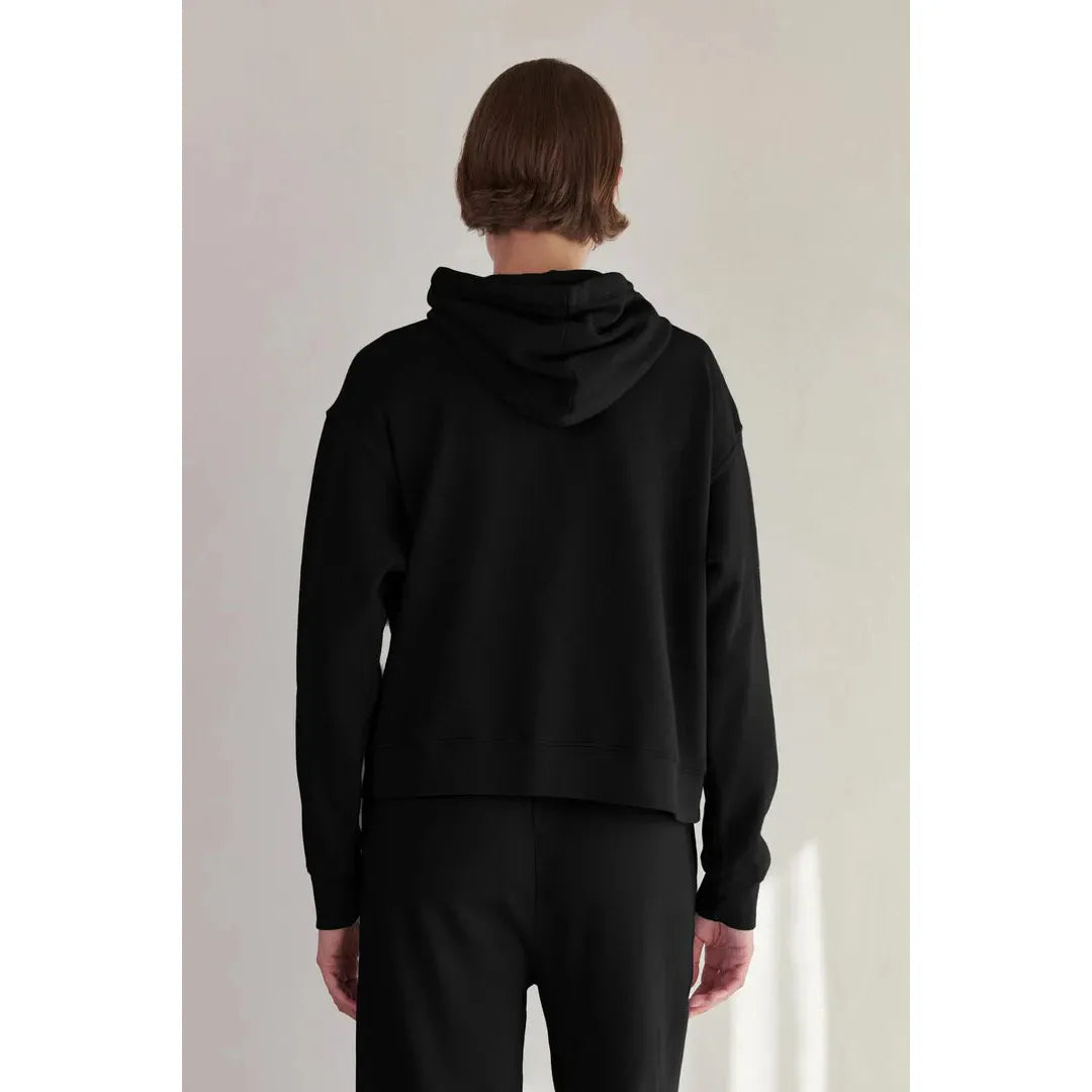 Velvet by Jenny Graham Ojai Organic Fleece Hoodie in Black