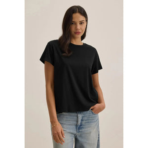 Velvet by Jenny Graham Topanga Organic Cotton Tee in Black