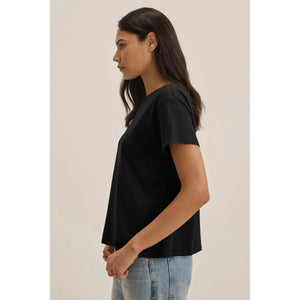 Velvet by Jenny Graham Topanga Organic Cotton Tee in Black