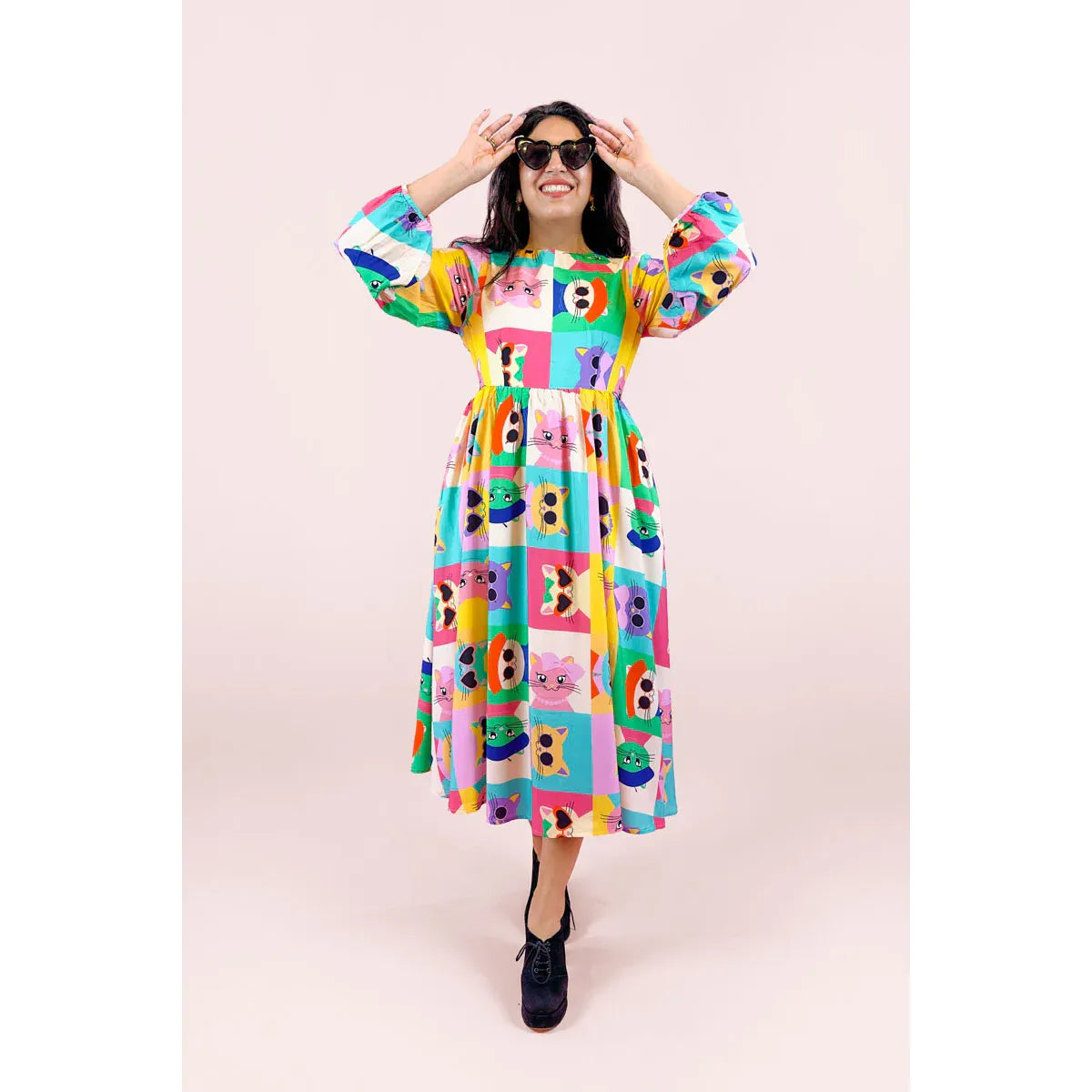 Julyiebe Pop Cats Dress 