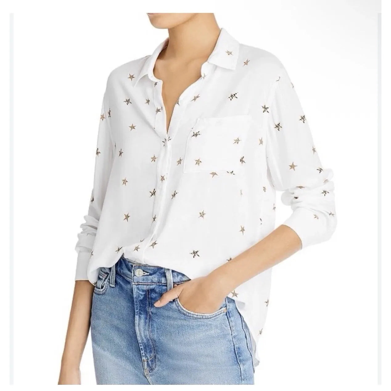 Rails Kate Blouse in Ivory Star