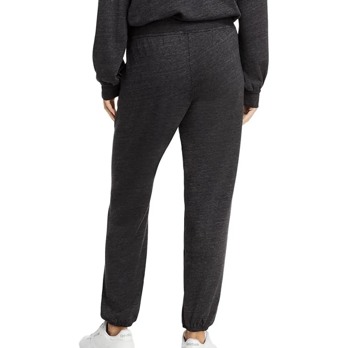 Sundry by Anthropologie Fleece Sweatpants in Black/Charcoal